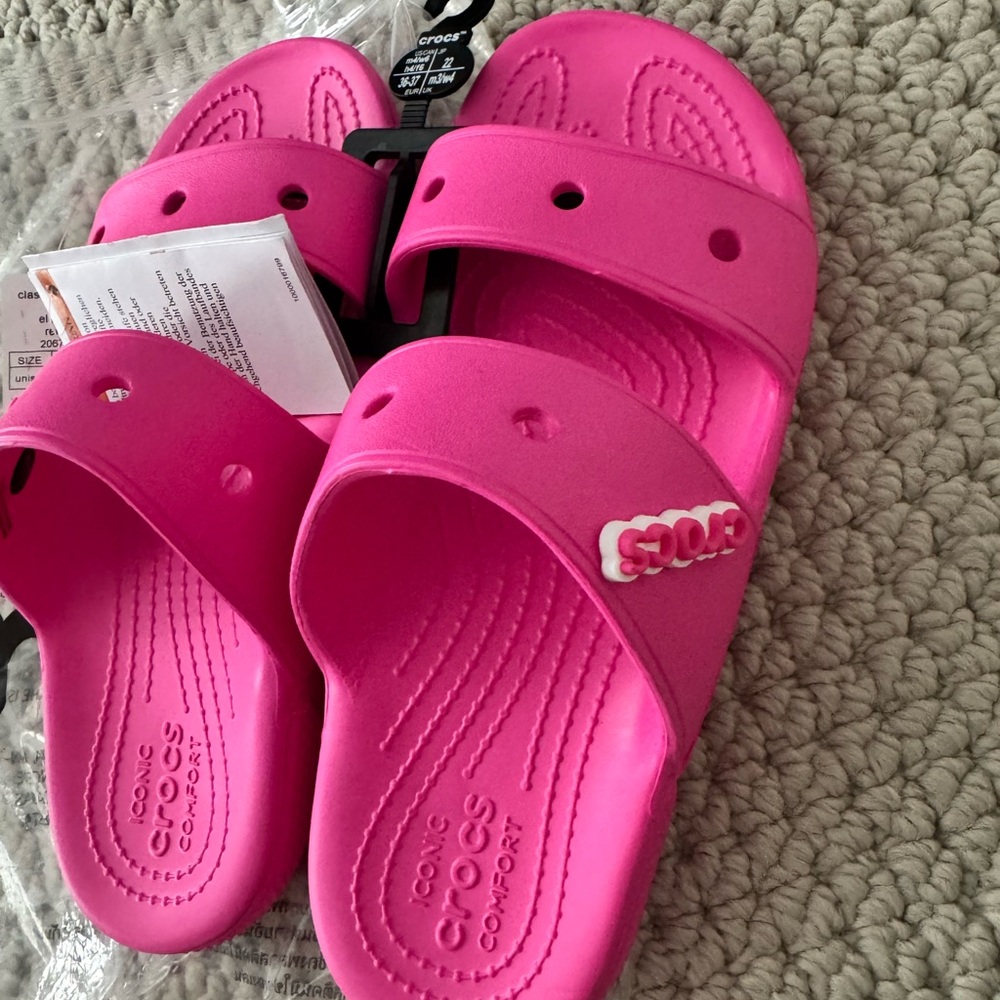 CROCS Pink Sandals Slip-On Comfort